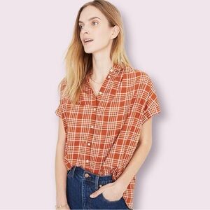 Madewell Central Fieldgate Plaid Button Down Shirt